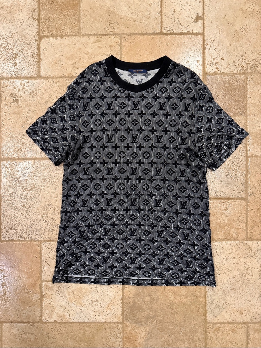 Louis Vuitton x Virgil Abloh 2022 Monogram Mesh T-Shirt